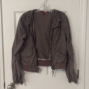 H&M Lightweight Hooded Zip-Up Utility Jacket - 6